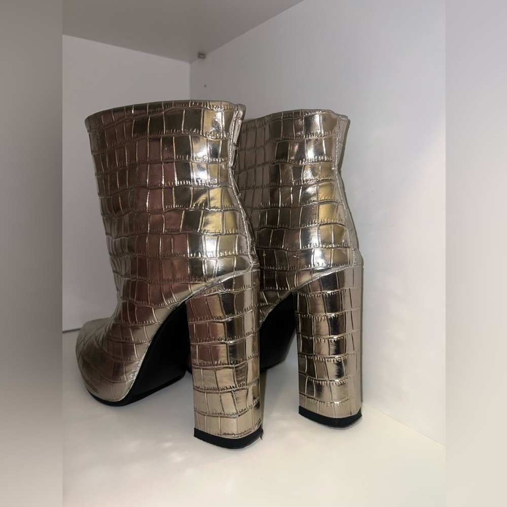 Gold Booties - Picture 2 of 4